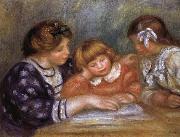 Pierre Renoir The Lesson Spain oil painting artist
